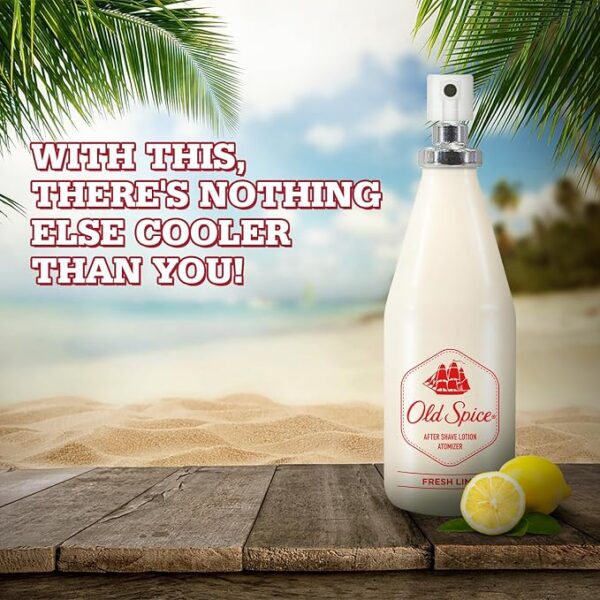 81SRQd01ZnL._SX679_ Old Spice ASL Atomised After Shave Lotion Fresh Lime - Cool, Aromatic and Fresh, 150ml