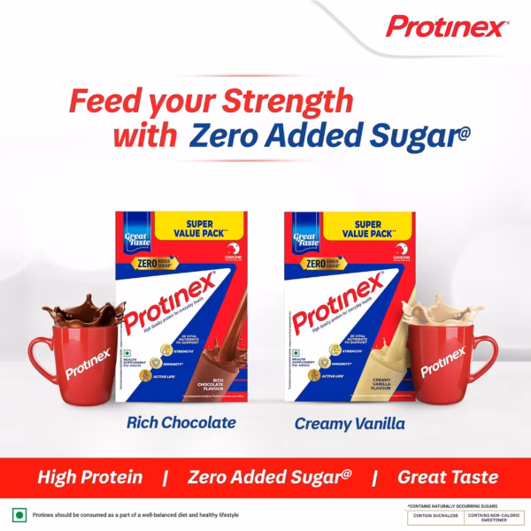 81bYP39TZdL._SL1500_ Protinex Creamy Vanilla, 1 Kg | Get 40% daily protein requirement for strong muscles when prepared with 200ml milk | High Protein | Zero Added Sugar | Nutritional Drink for Men and Women