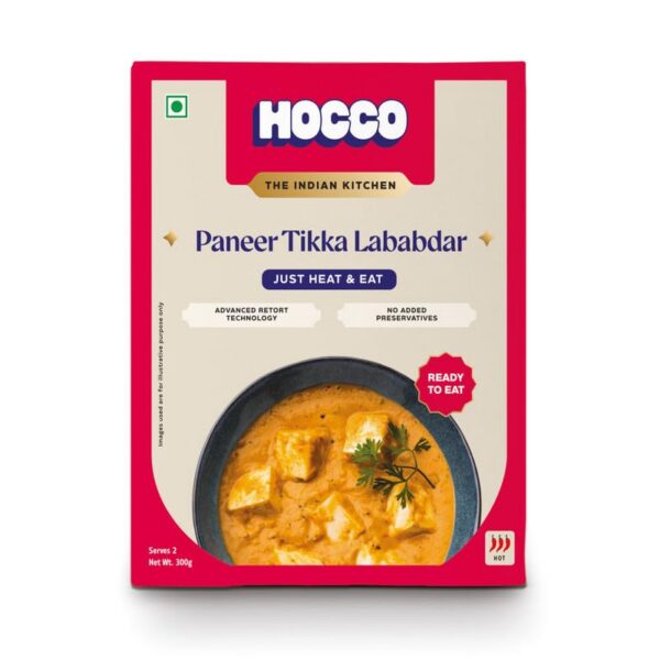 HOCCO Sabji Combo Pack of 4 (Smoked Paneer, Palak Paneer, Paneer Tikka Lababdar, Methi Malai) | Ready to Eat | Just Heat & Eat | No Added Preservatives & Colours | Meal Ready in 5 Min - 300g Each