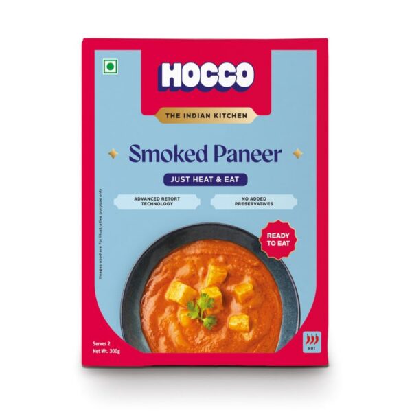 HOCCO Sabji Combo Pack of 4 (Smoked Paneer, Palak Paneer, Paneer Tikka Lababdar, Methi Malai) | Ready to Eat | Just Heat & Eat | No Added Preservatives & Colours | Meal Ready in 5 Min - 300g Each