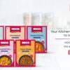 HOCCO Combo Pack of 5 (Chana Masala (300g), Mumbai Bhaji (300g), Dal Makhani (300 g), Smoked Paneer (300 g), & Moong Dal Halwa (250 g) | Just Heat & Eat | No Added Preservative & Colours | Meal Ready in 5 Mins | Serves 2