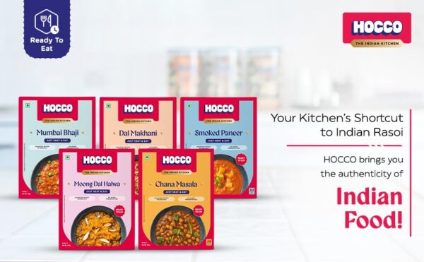 HOCCO Combo Pack of 5 (Chana Masala (300g), Mumbai Bhaji (300g), Dal Makhani (300 g), Smoked Paneer (300 g), & Moong Dal Halwa (250 g) | Just Heat & Eat | No Added Preservative & Colours | Meal Ready in 5 Mins | Serves 2