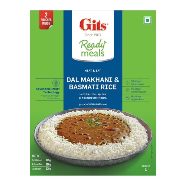 81h8DTlfkuL._SL1500_ Gits Basmati Rice and Dal Makhani Combo, 1125g (Pack of 3 x 375g
