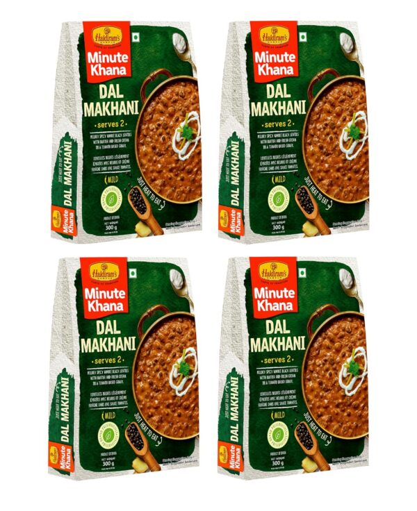 91ySM3yPZGL._SL1500_ Haldiram's Ready-to-Eat Dal Makhani (300 g x 4, Pack of 4) | Authentic Indian Cuisine | Premium Microwaveable Meal | Convenient & Delicious | Perfect for Quick Meals & Gifting